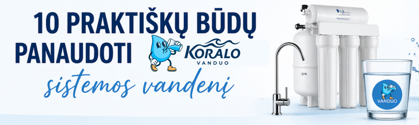 10 praktiškų būdų panaudoti švarų vandenį